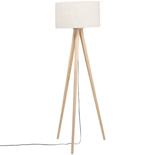 Maisons Du Monde Lampadaires Lampadaire En Bois De Pin Beige Et Abat-jour En Lin Recyclé H149 3 Maisons Du Monde Lampadaires Lampadaire En Bois De Pin Beige Et Abat-jour En Lin Recyclé H149