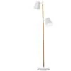 Present Time Lampadaires Lampadaire En Bois Et Métal H150 Cm Marron Et Blanc -Lampadaires || Lustres || Guirlandes et décorations lumineuses Soldes lampadaire en bois et metal h150 cm marron et blanc