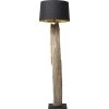 Kare Design Lampadaires Lampadaire En Bois Flotté Et Abat-jour En Coton Noir H171 -Lampadaires || Lustres || Guirlandes et décorations lumineuses Soldes lampadaire en bois flotte et abat jour en coton noir h171