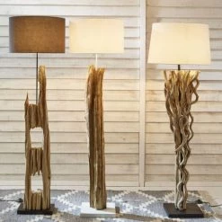Maisons Du Monde Lampadaires Lampadaire En Bois H 170 Cm -Lampadaires || Lustres || Guirlandes et décorations lumineuses Soldes lampadaire en bois h 170 cm 1000 12 22 122038 13