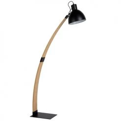 Lucide Lampadaires Lampadaire En Bois Noir -Lampadaires || Lustres || Guirlandes et décorations lumineuses Soldes lampadaire en bois noir 8