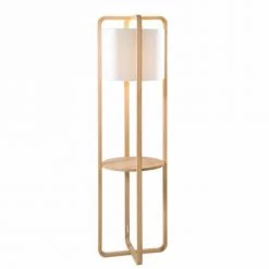 Maisons Du Monde Lampadaires Lampadaire En Chêne Et Abat-jour Blanc H155 -Lampadaires || Lustres || Guirlandes et décorations lumineuses Soldes lampadaire en chene et abat jour blanc h155 1000 3 36 177279 3