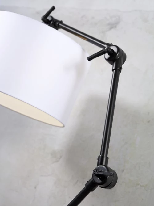 It's About Romi Lampadaires Lampadaire En Fer Abat-jour En Lin Lin Foncé, H. 190cm 7 It's About Romi Lampadaires Lampadaire En Fer Abat-jour En Lin Lin Foncé, H. 190cm – Image 5