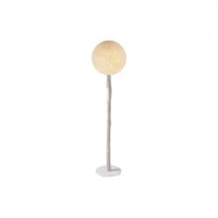 Now’s Home Lampadaires Lampadaire En Fibre De Verre Et Pied En Racine De Bois H139cm