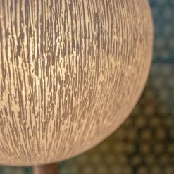 Now’s Home Lampadaires Lampadaire En Fibre De Verre Et Pied En Racine De Bois H139cm -Lampadaires || Lustres || Guirlandes et décorations lumineuses Soldes lampadaire en fibre de verre et pied en racine de bois h139cm 3