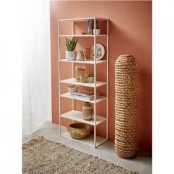 Pomax Lampadaires Lampadaire En Fibre Naturelle H120cm Naturel -Lampadaires || Lustres || Guirlandes et décorations lumineuses Soldes lampadaire en fibre naturelle h120cm naturel 3