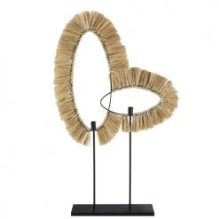 Maisons Du Monde Lampadaires Lampadaire En Fibre Végétale Et Métal Noir H65