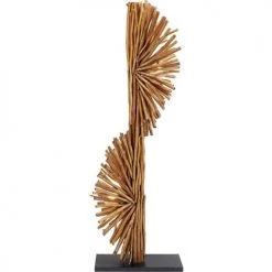 Kare Design Lampadaires Lampadaire En Hévéa Massif Et Acier H150 -Lampadaires || Lustres || Guirlandes et décorations lumineuses Soldes lampadaire en hevea massif et acier h150 2