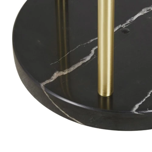 Maisons Du Monde Lampadaires Lampadaire En Marbre Noir, Tiges En Métal Doré Et Globes En Verre Teinte Fumé H155 4 Maisons Du Monde Lampadaires Lampadaire En Marbre Noir, Tiges En Métal Doré Et Globes En Verre Teinte Fumé H155 – Image 2