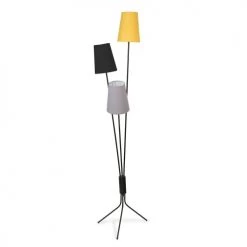 Maisons Du Monde Lampadaires Lampadaire En Métal 3 Abat-jours Tricolores H155