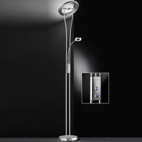 Wofi Lampadaires Lampadaire En Métal Argente 4 Wofi Lampadaires Lampadaire En Métal Argente – Image 2