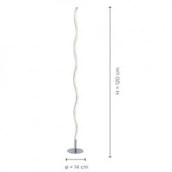 Paul Neuhaus Lampadaires Lampadaire En Métal Argente -Lampadaires || Lustres || Guirlandes et décorations lumineuses Soldes lampadaire en metal argente 52