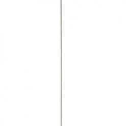 Dyberg Larsen Lampadaires Lampadaire En Métal Blanc Mat Et Chrome, H 143,5 Cm D 16 Cm