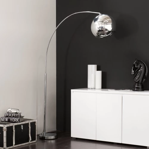 Maisons Du Monde Lampadaires Lampadaire En Métal Chromé H 200 Cm 8 Maisons Du Monde Lampadaires Lampadaire En Métal Chromé H 200 Cm – Image 6