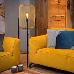 Lucide Lampadaires Lampadaire En Métal Doré -Lampadaires || Lustres || Guirlandes et décorations lumineuses Soldes lampadaire en metal dore 20