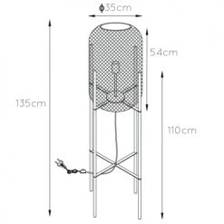 Lucide Lampadaires Lampadaire En Métal Doré -Lampadaires || Lustres || Guirlandes et décorations lumineuses Soldes lampadaire en metal dore 22