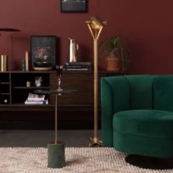 Dutchbone Lampadaires Lampadaire En Métal Doré -Lampadaires || Lustres || Guirlandes et décorations lumineuses Soldes lampadaire en metal dore 6