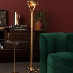 Dutchbone Lampadaires Lampadaire En Métal Doré -Lampadaires || Lustres || Guirlandes et décorations lumineuses Soldes lampadaire en metal dore 7