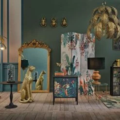 Maisons Du Monde Lampadaires Lampadaire En Métal Doré, Abat-jour Imprimé Multicolore En Coton H155 -Lampadaires || Lustres || Guirlandes et décorations lumineuses Soldes lampadaire en metal dore abat jour imprime multicolore en coton h155 1000 6 20 226463 2