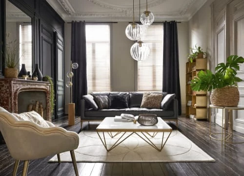 Maisons Du Monde Lampadaires Lampadaire En Métal Doré, Chêne Et 3 Globes En Verre H160 5 Maisons Du Monde Lampadaires Lampadaire En Métal Doré, Chêne Et 3 Globes En Verre H160 – Image 3