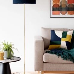 Maisons Du Monde Lampadaires Lampadaire En Métal Doré Et Abat-jour En Coton Bleu Nuit Recyclé H155 8 Maisons Du Monde Lampadaires Lampadaire En Métal Doré Et Abat-jour En Coton Bleu Nuit Recyclé H155 -Lampadaires || Lustres || Guirlandes et décorations lumineuses Soldes lampadaire en metal dore et abat jour en coton bleu nuit recycle h155 1000 5 12 229284 3