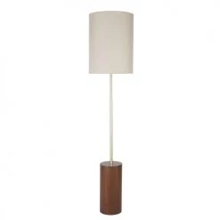 Maisons Du Monde Lampadaires Lampadaire En Métal Doré Et Abat-jour En Lin Beige