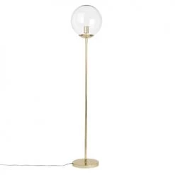 Maisons Du Monde Lampadaires Lampadaire En Métal Doré Et Globe En Verre H152
