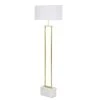 Maisons Du Monde Lampadaires Lampadaire En Métal Doré Et Marbre Blanc H159 -Lampadaires || Lustres || Guirlandes et décorations lumineuses Soldes lampadaire en metal dore et marbre blanc h159 1000 11 40 215044 1