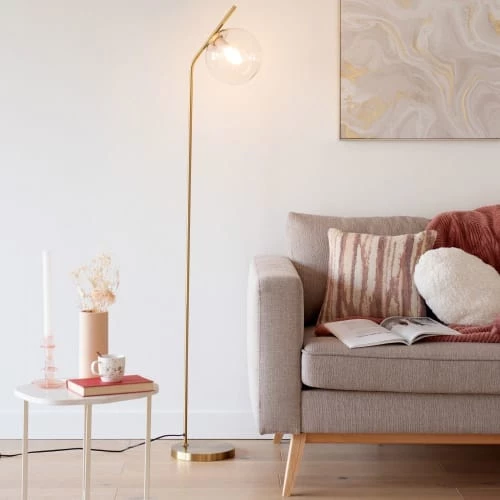 Maisons Du Monde Lampadaires Lampadaire En Métal Doré H163 6 Maisons Du Monde Lampadaires Lampadaire En Métal Doré H163 – Image 4