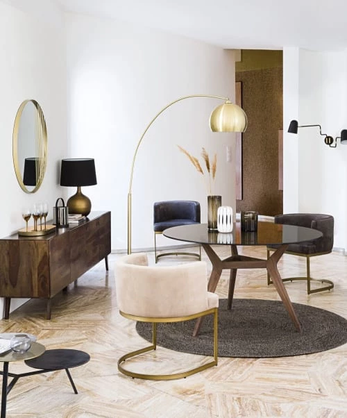 Maisons Du Monde Lampadaires Lampadaire En Métal Doré H206cm 5 Maisons Du Monde Lampadaires Lampadaire En Métal Doré H206cm – Image 3