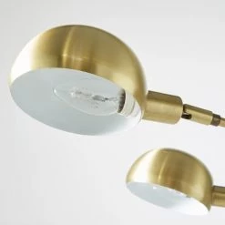 Maisons Du Monde Lampadaires Lampadaire En Métal Doré H210 -Lampadaires || Lustres || Guirlandes et décorations lumineuses Soldes lampadaire en metal dore h210 1000 12 23 190837 6