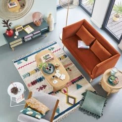 Maisons Du Monde Lampadaires Lampadaire En Métal Et Abat-jour En Rotin Tressé Main H155 -Lampadaires || Lustres || Guirlandes et décorations lumineuses Soldes lampadaire en metal et abat jour en rotin tresse main h155 1000 11 37 224020 3