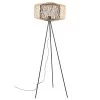 Maisons Du Monde Lampadaires Lampadaire En Métal Et Bambou Noir Et Beige H151