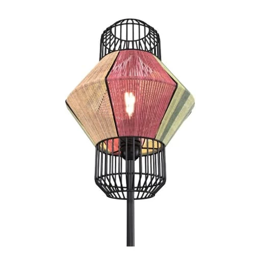 Rendez Vous Déco Lampadaires Lampadaire En Métal Et Coton Tricolore 4 Rendez Vous Déco Lampadaires Lampadaire En Métal Et Coton Tricolore – Image 2