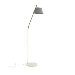Pomax Lampadaires Lampadaire En Métal Et Marbre Gris -Lampadaires || Lustres || Guirlandes et décorations lumineuses Soldes lampadaire en metal et marbre gris