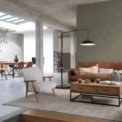 Maisons Du Monde Lampadaires Lampadaire En Métal Et Marbre Noirs Avec Bras Déporté H202 -Lampadaires || Lustres || Guirlandes et décorations lumineuses Soldes lampadaire en metal et marbre noirs avec bras deporte h202 1000 11 8 222966 4