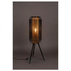 Dutchbone Lampadaires Lampadaire En Métal H111cm Noir -Lampadaires || Lustres || Guirlandes et décorations lumineuses Soldes lampadaire en metal h111cm noir 3