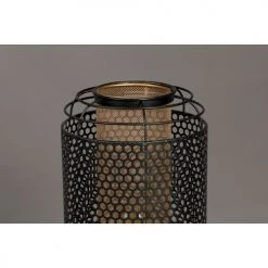 Dutchbone Lampadaires Lampadaire En Métal H111cm Noir -Lampadaires || Lustres || Guirlandes et décorations lumineuses Soldes lampadaire en metal h111cm noir 4