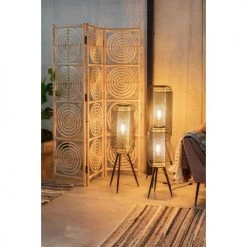 Dutchbone Lampadaires Lampadaire En Métal H71cm Noir -Lampadaires || Lustres || Guirlandes et décorations lumineuses Soldes lampadaire en metal h71cm noir 2