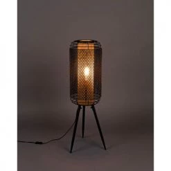 Dutchbone Lampadaires Lampadaire En Métal H91cm Noir -Lampadaires || Lustres || Guirlandes et décorations lumineuses Soldes lampadaire en metal h91cm noir 3