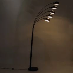 Keria Lampadaires Lampadaire En Métal Noir -Lampadaires || Lustres || Guirlandes et décorations lumineuses Soldes lampadaire en metal noir 104