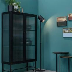 Woood Lampadaires Lampadaire En Métal Noir -Lampadaires || Lustres || Guirlandes et décorations lumineuses Soldes lampadaire en metal noir 115