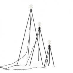 Pomax Lampadaires Lampadaire En Métal Noir