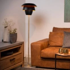 Lucide Lampadaires Lampadaire En Métal Noir -Lampadaires || Lustres || Guirlandes et décorations lumineuses Soldes lampadaire en metal noir 70