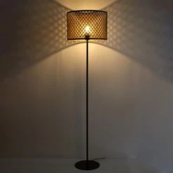 Keria Lampadaires Lampadaire En Métal Noir -Lampadaires || Lustres || Guirlandes et décorations lumineuses Soldes lampadaire en metal noir 83