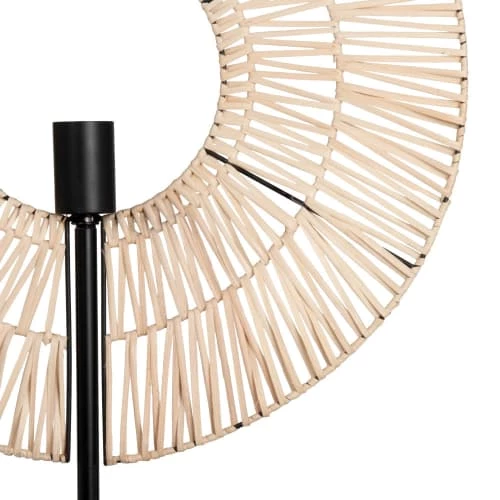 Maisons Du Monde Lampadaires Lampadaire En Métal Noir Et Abat-jour En Rotin 4 Maisons Du Monde Lampadaires Lampadaire En Métal Noir Et Abat-jour En Rotin – Image 2