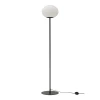Dyberg Larsen Lampadaires Lampadaire En Métal Noir Mat Et Verre, H 148,5 Cm D 28 Cm