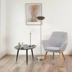 Dyberg Larsen Lampadaires Lampadaire En Métal Noir Mat, H 133 Cm D 31 Cm -Lampadaires || Lustres || Guirlandes et décorations lumineuses Soldes lampadaire en metal noir mat h 133 cm d 31 cm 1