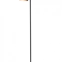 Dyberg Larsen Lampadaires Lampadaire En Métal Noir Mat, H 135 Cm D 15,5 Cm