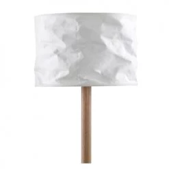 Rendez Vous Déco Lampadaires Lampadaire En Papier Blanc Et Bois D'hévéa -Lampadaires || Lustres || Guirlandes et décorations lumineuses Soldes lampadaire en papier blanc et bois d hevea 5